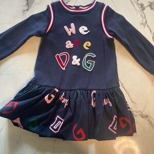D&G Kids Navy Garment with Vibrant Lettering
